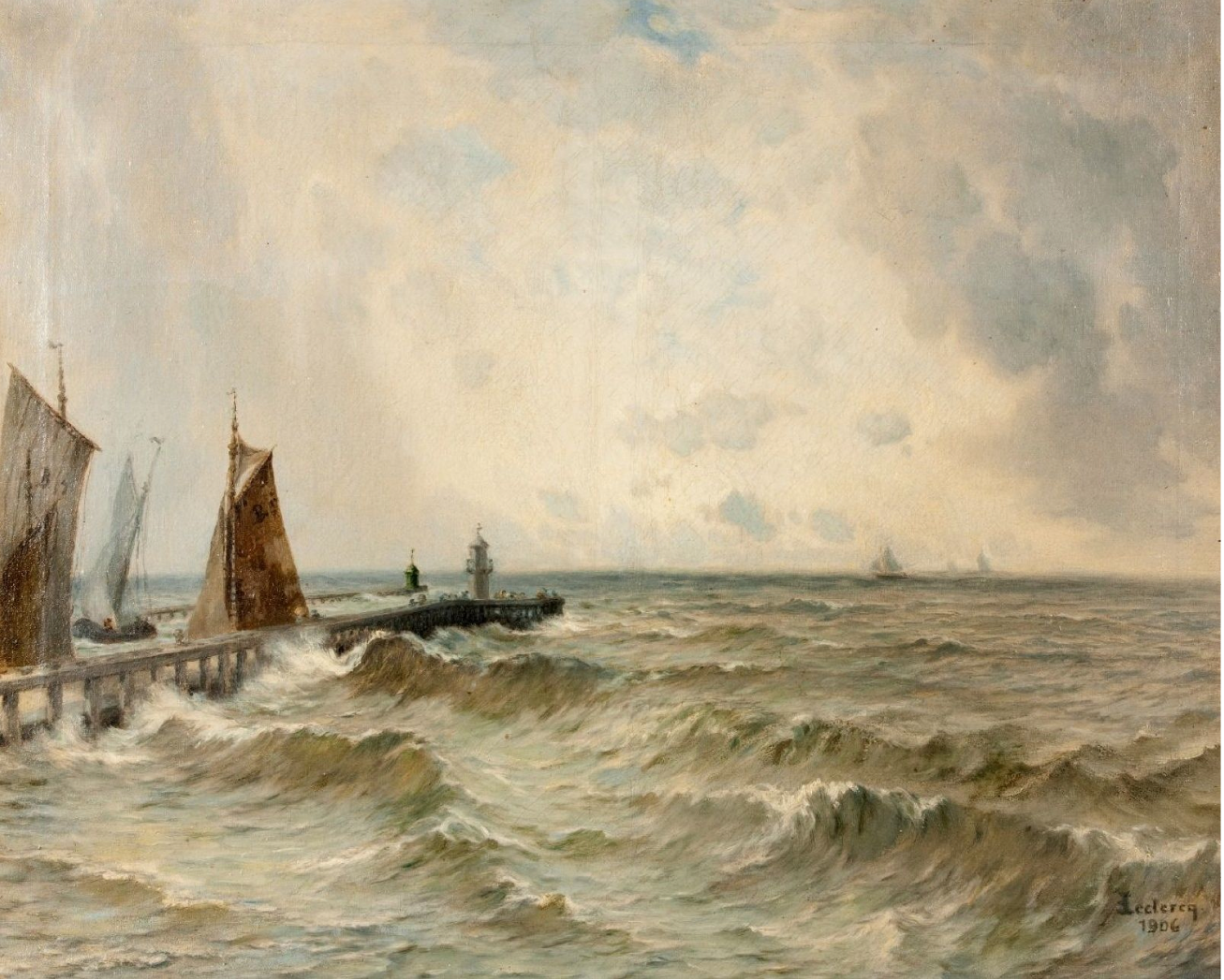 Entrée du port de Boulogne